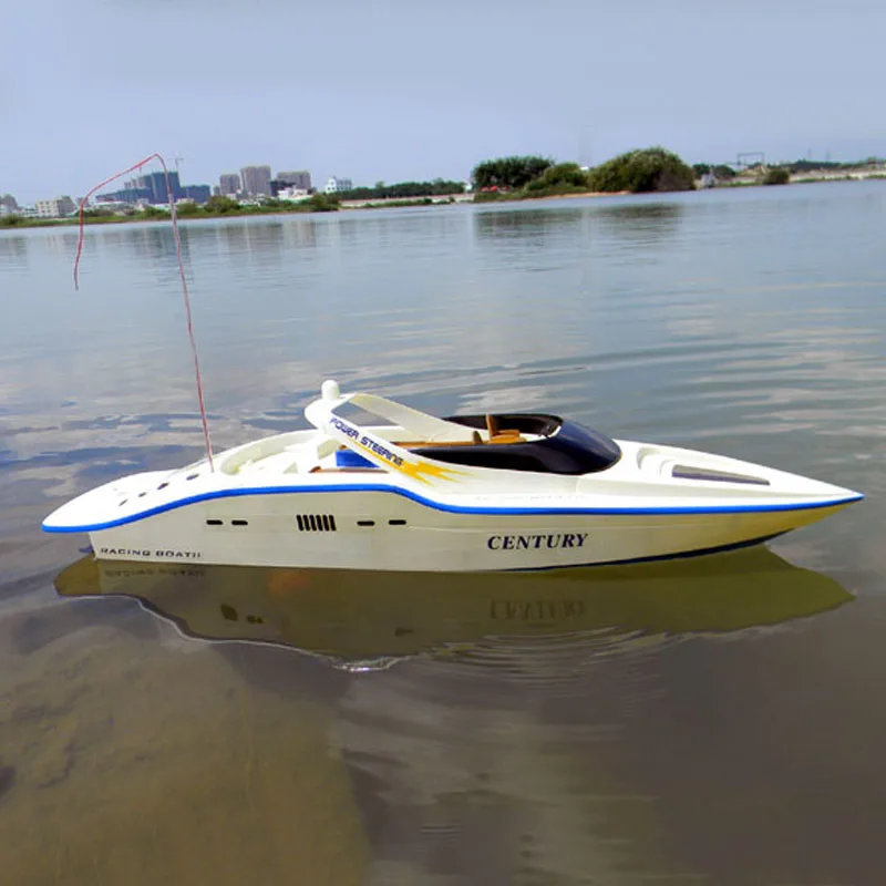 Model Kit Yacht - เรือยอชท์บังคับสองใบพัดบังคับ75ซม., เรือสปีดโบ๊ทควบคุมระยะไกลเรือแข่งไฟฟ้าของเล่นของขวัญเรือสำราญโมเดลสำเร็จรูป