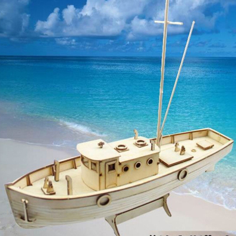 1:30 เรือประกอบชุดเรือใบไม้ DI - Model Kit Yacht บทวิจารณ์และราคา