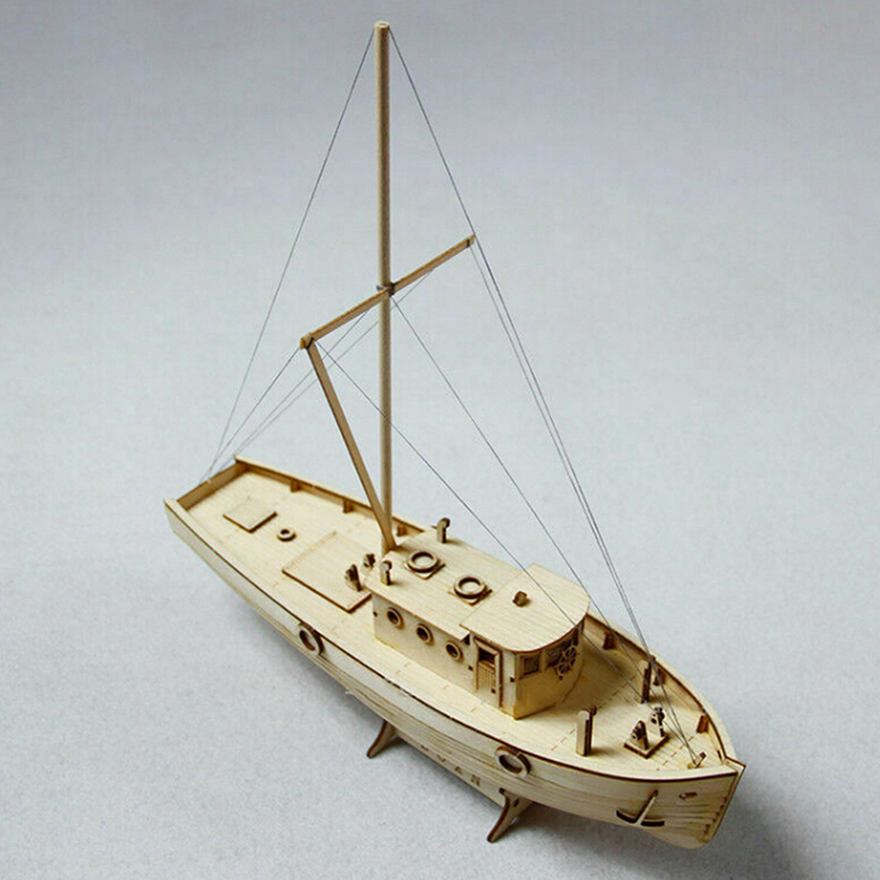 1:30 เรือประกอบชุดเรือใบไม้ DI - Model Kit Yacht บทวิจารณ์และราคา
