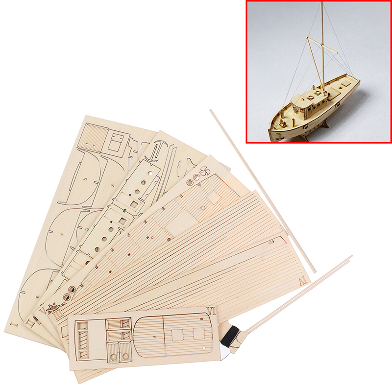 1:30 เรือประกอบชุดเรือใบไม้ DI - Model Kit Yacht บทวิจารณ์และราคา